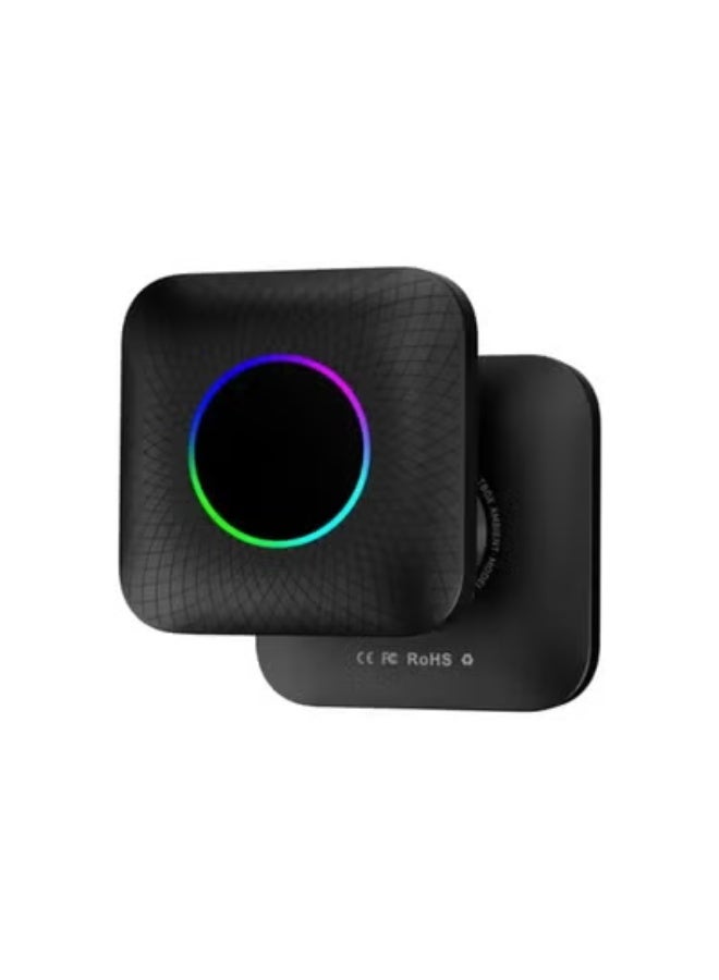 Carlinkit Tbox Ambient Android 13 AI Box | 8GB RAM + 128GB ROM | Snapdragon 6225 High-Speed Processor | 3-in-1 Wireless CarPlay & Android Auto | Customizable RGB Ambient Lighting | 4K Dual Zone Media (Netflix/YouTube) - Image 1